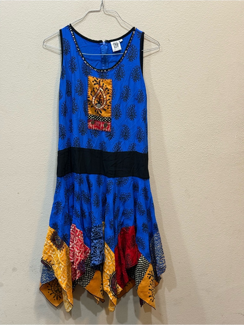 USINDO Hawaiian Shell Tropical Dress Size Medium